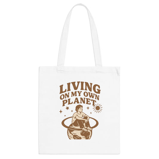 Living on my own planet Celestial Tote Bag