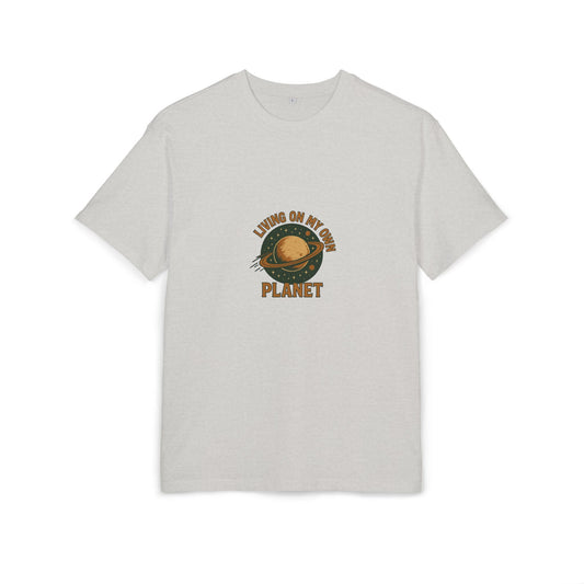 Living on my own planet Unisex Heavy Oversize Tee
