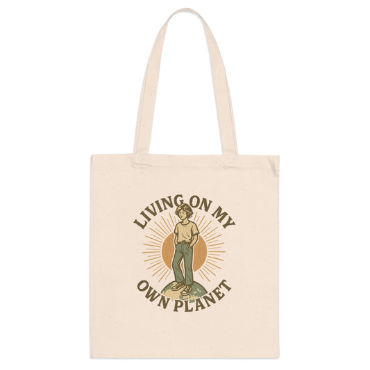 Living on my own planet Tote Bag