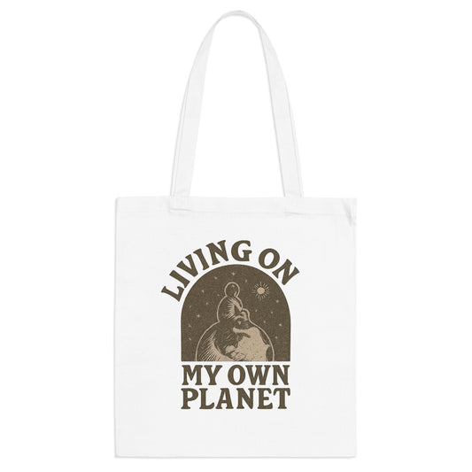 Living on my own planet Tote Bag