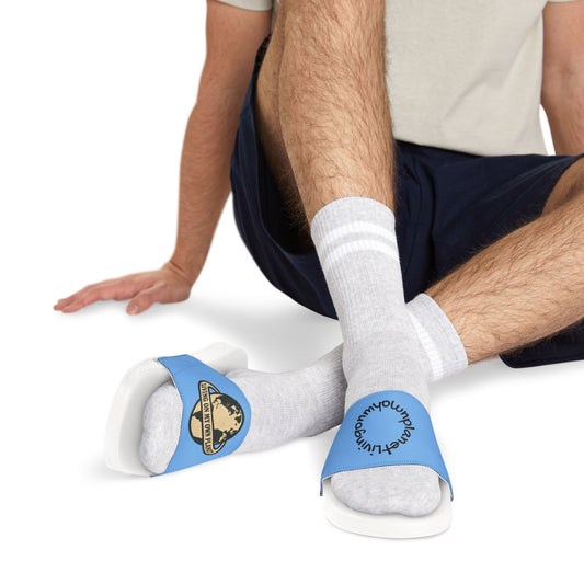 Living on my own planet Removable-Strap Sandals