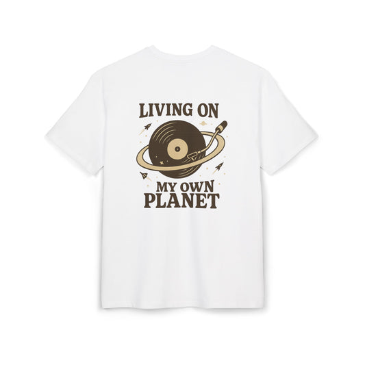 Living on My Own Planet Unisex Heavy Oversize Tee