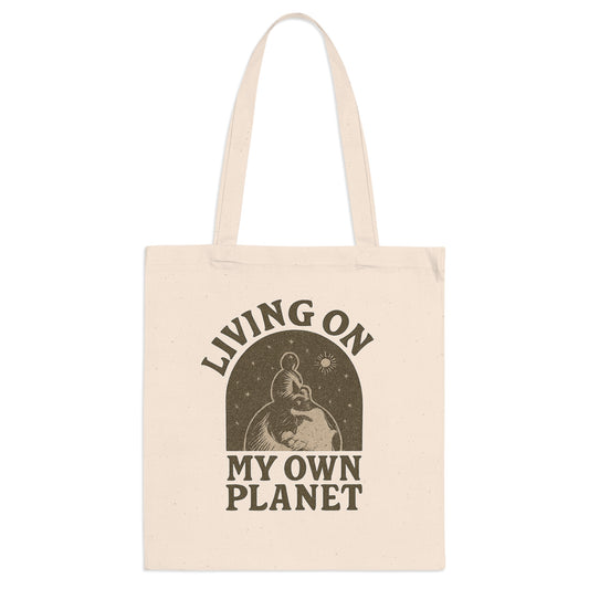 Living on my own planet Tote Bag